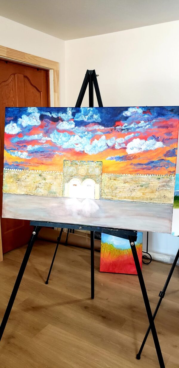 Juda Myers painting of the Golden Gate in Jerusalem